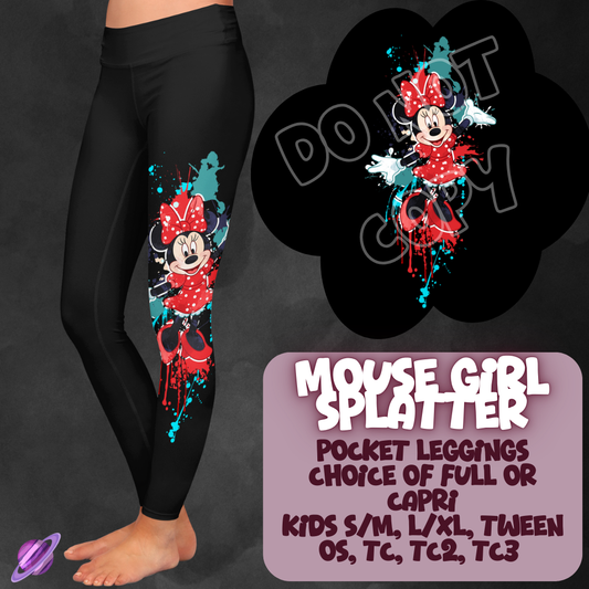 MOUSE GIRL SPLATTER- 4 STYLES OF BOTTOMS-PREORDER CLOSING 1/21