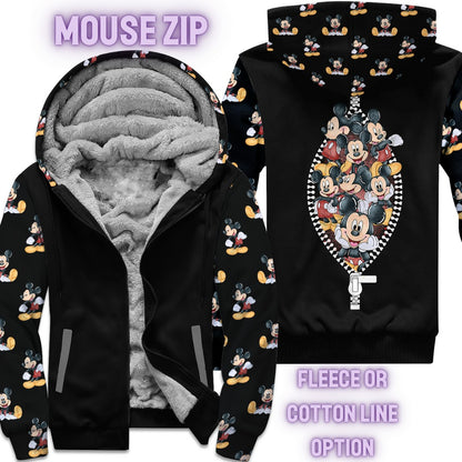JACKET RUN 14-MOUSE ZIP-FLEECE OR COTTON LINER-PREORDER CLOSING 12/16