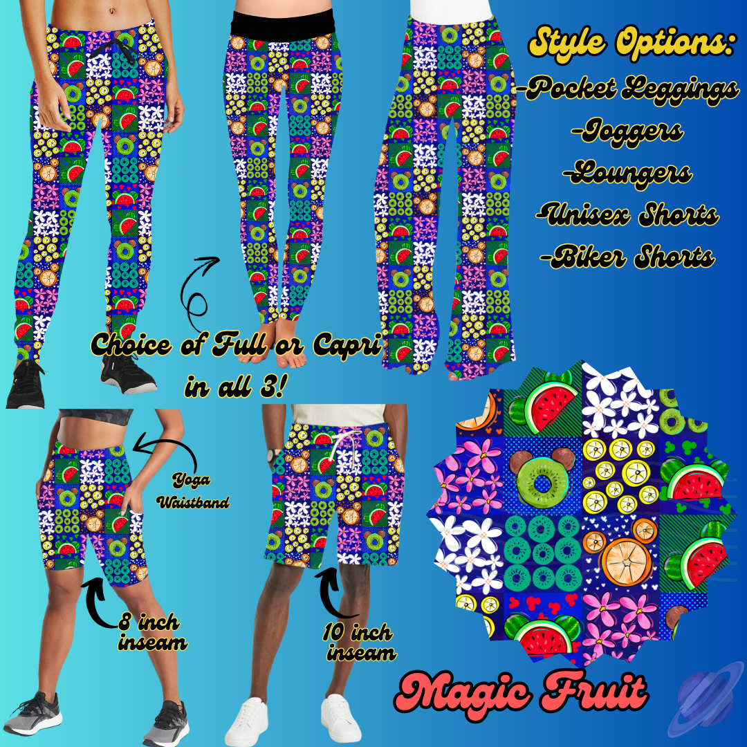 MAGIC FRUIT - LEGGING/JOGGER/LOUNGER/SHORTS - BATCH 100 PREORDER CLOSING 1/20