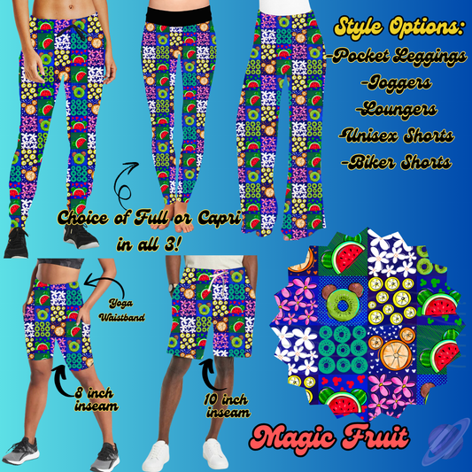 MAGIC FRUIT - LEGGING/JOGGER/LOUNGER/SHORTS - BATCH 100 PREORDER CLOSING 1/20