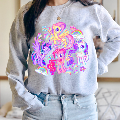 NEON PONIES - BATCH 80 - UNISEX TEE ADULTS/KIDS