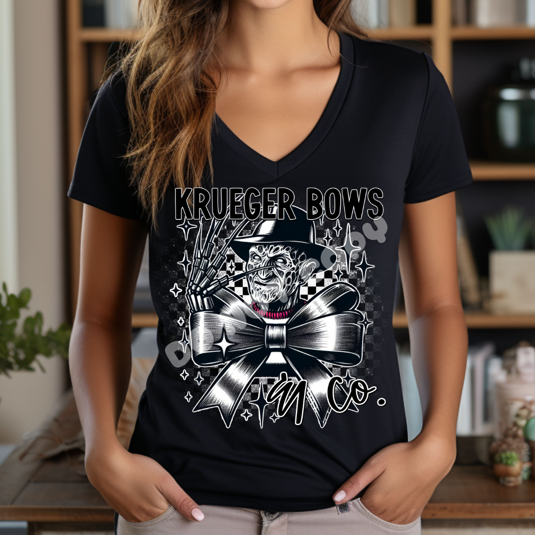 NIGHTMARE BOW - BOW RUN- V NECK TEE/TANK TOP