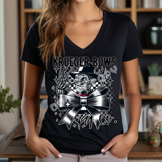 NIGHTMARE BOW - BOW RUN- V NECK TEE/TANK TOP