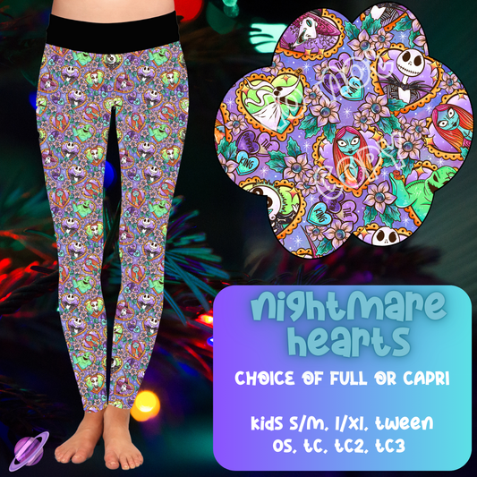 NIGHTMARE HEARTS - B98 - LEGGING/CAPRI PREORDER CLOSING 9/22