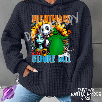 NIGHTMARE BEFORE FALL - CUSTOM WAFFLE HOODIES PREORDER CLOSING 9/30