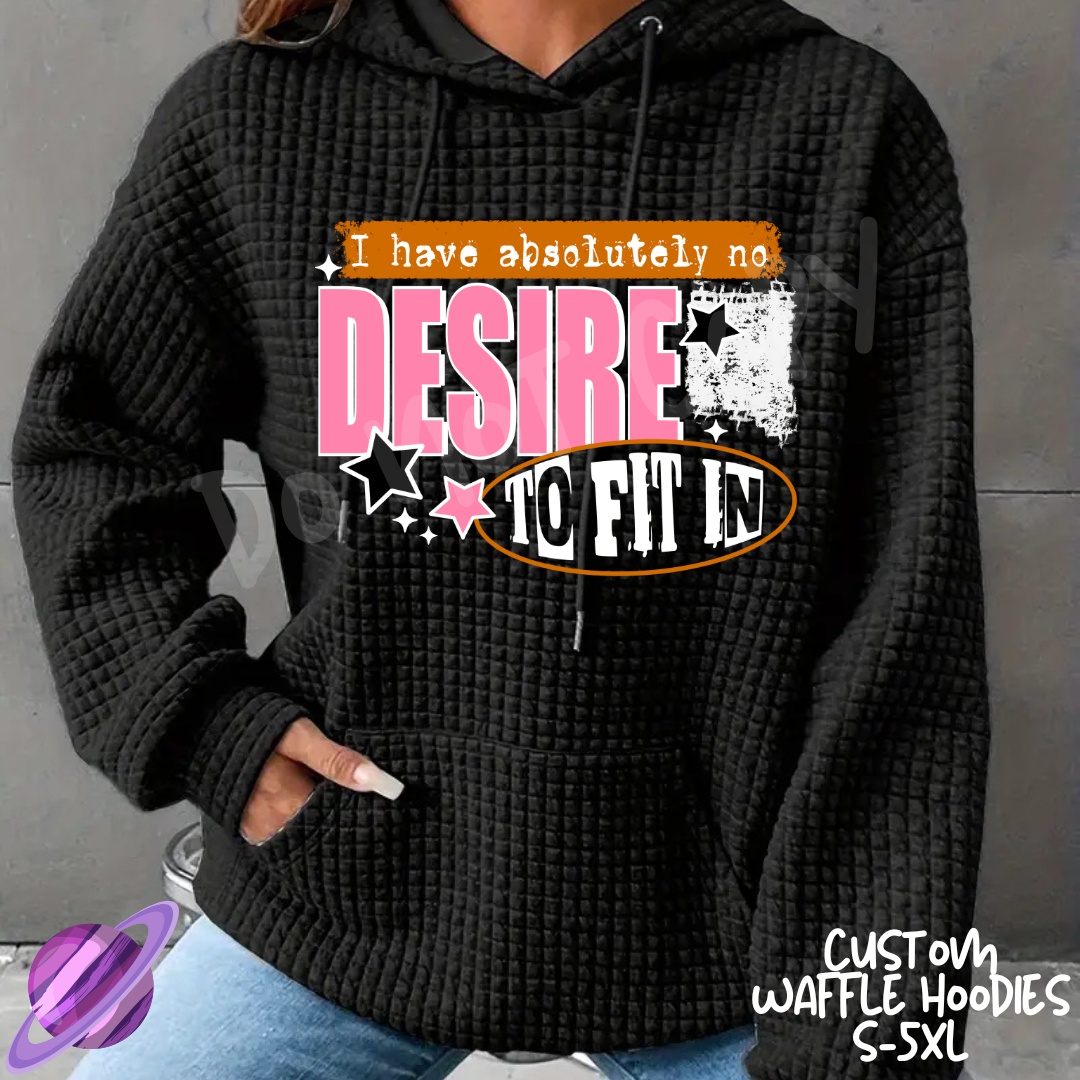 NO DESIRE - CUSTOM WAFFLE HOODIES PREORDER CLOSING 9/30