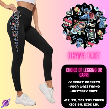 OHANA TATZ LEGGING/CAPRI-OUTFIT RUN PREORDER CLOSING 1/10