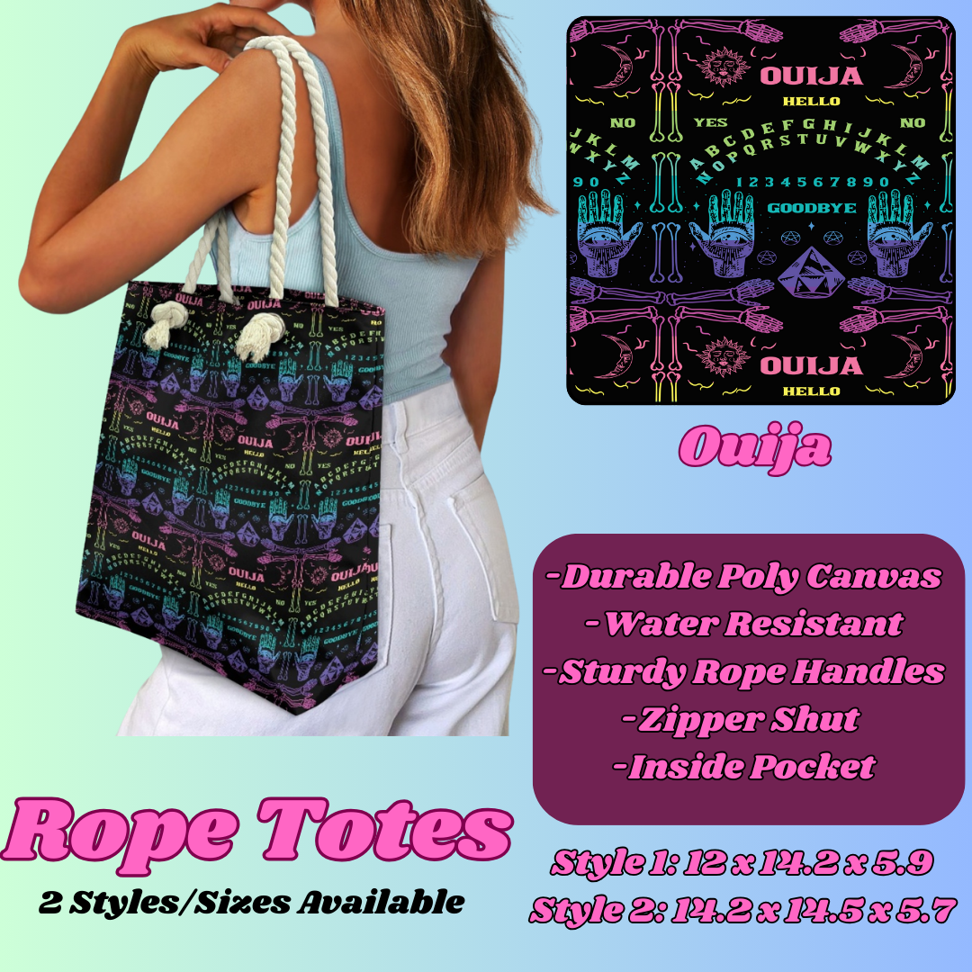 OUIJA-ROPE TOTE PREORDER CLOSING 5/6