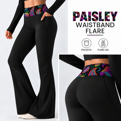 PAISLEY-PATTERN WAIST FLARE-PREORDER CLOSING 10/7