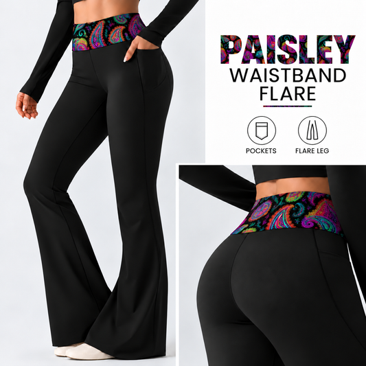 PAISLEY-PATTERN WAIST FLARE-PREORDER CLOSING 10/7