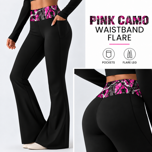 PINK CAMO-PATTERN WAIST FLARE-PREORDER CLOSING 10/7