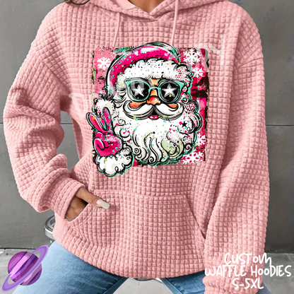 PINK SANTA - CUSTOM WAFFLE HOODIES PREORDER CLOSING 9/30