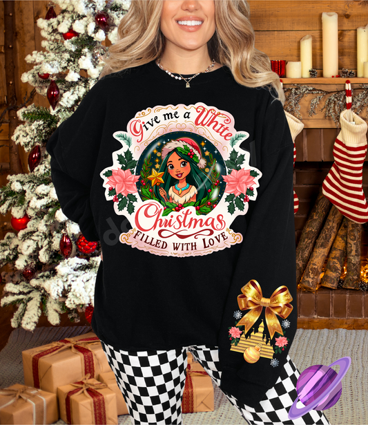 POCAH- CREWNECK SWEATSHIRT  W/ SLEEVE PRINT