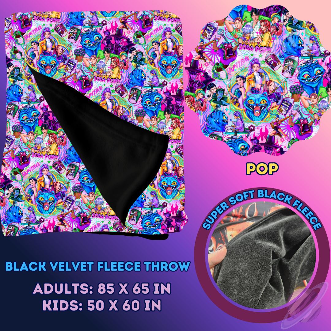 POP- SOFT BLACK FLEECE THROW 13-PREORDER CLOSING 1/14