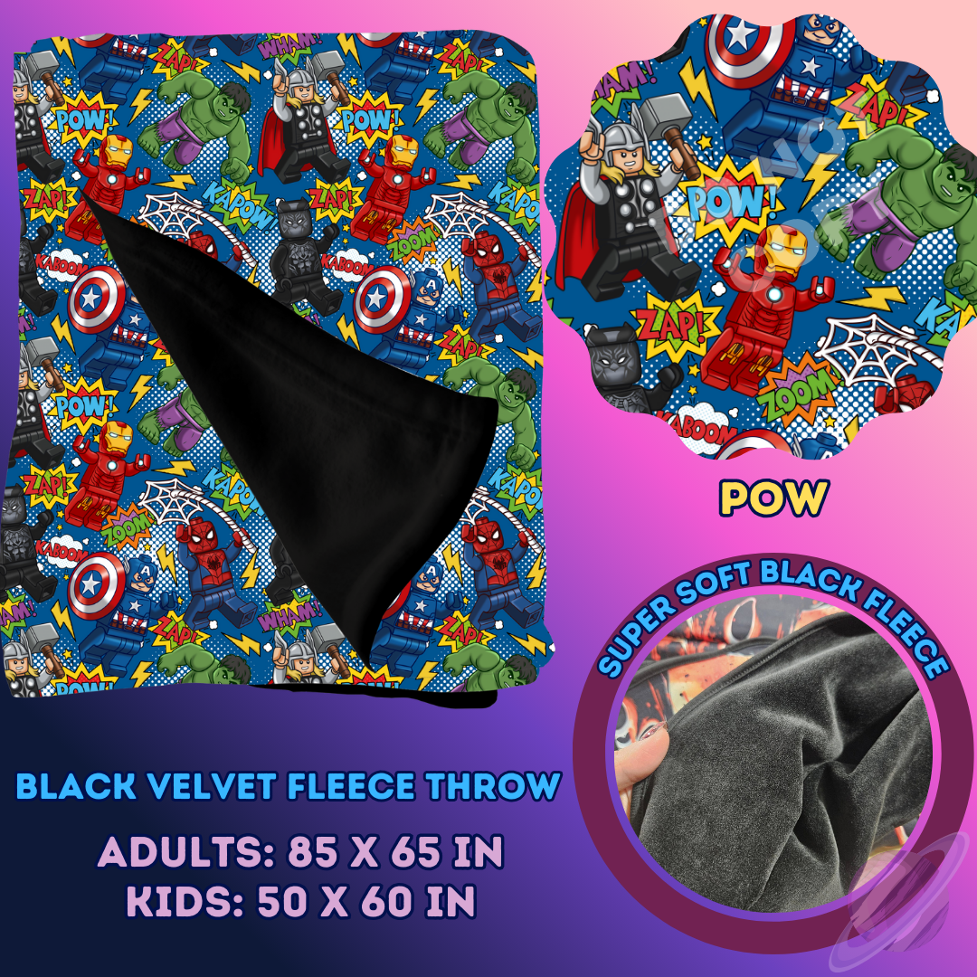 POW- SOFT BLACK FLEECE THROW 13-PREORDER CLOSING 1/14