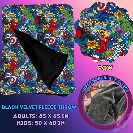POW- SOFT BLACK FLEECE THROW 13-PREORDER CLOSING 1/14
