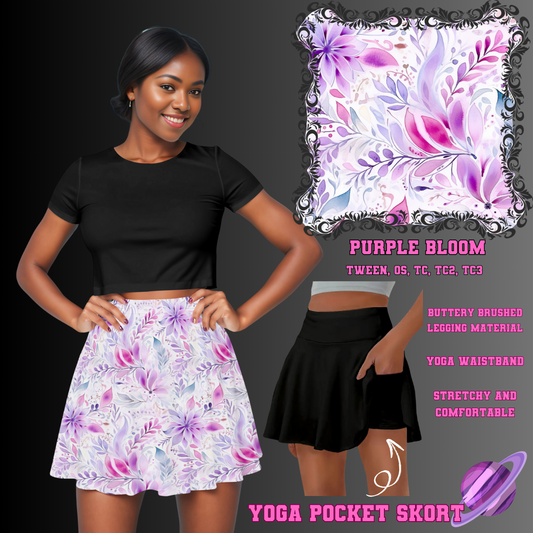 PURPLE BLOOM -SKORT 4 PREORDER CLOSING 2/13