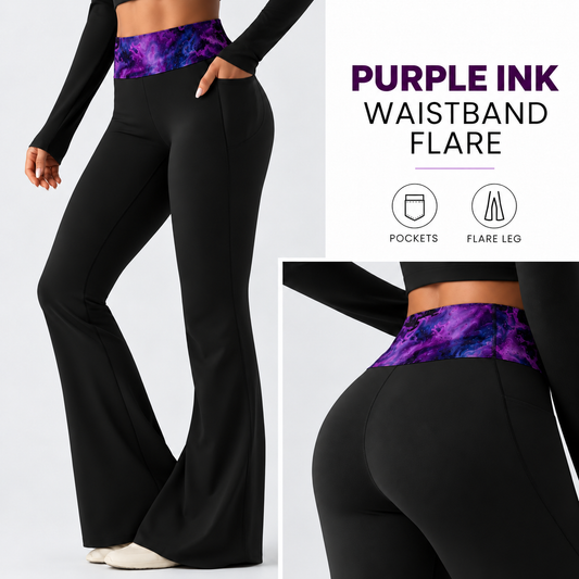 PURPLE INK FLARE-PATTERN WAIST FLARE-PREORDER CLOSING 10/7