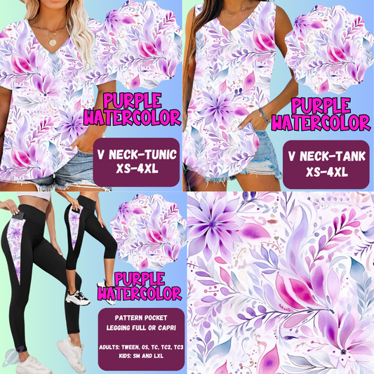 PURPLE WATERCOLOR-PPO 13- TOPS AND BOTTOMS-PREORDER CLOSING 6/15