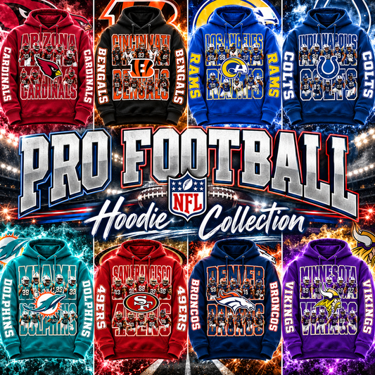 PRO FBALL HOODIE COLLECTION W/ SLEEVE PRINT GROUP 3