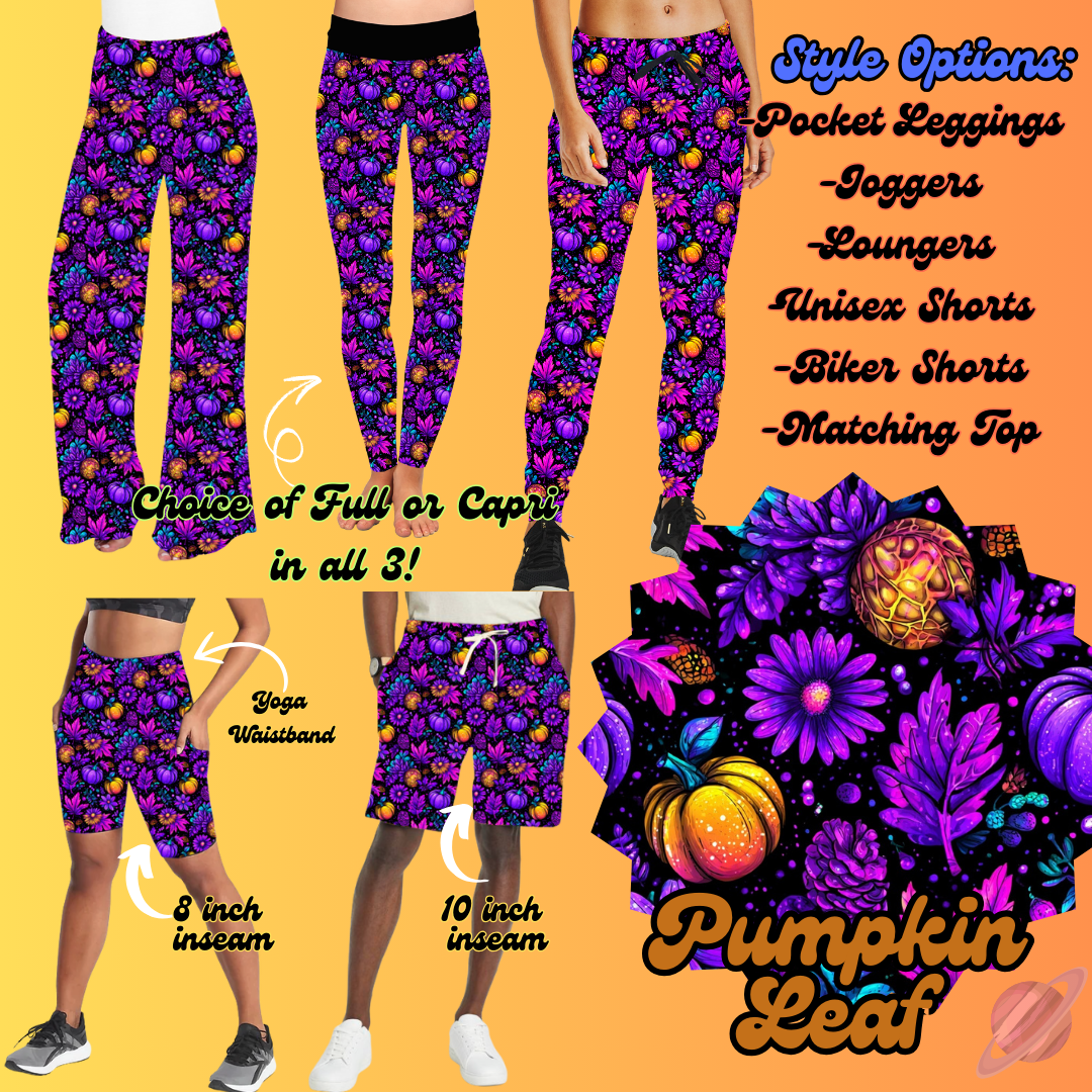 PUMPKIN LEAF-BOTTOMS PREORDER-SOFT CLOSE 8/7-HARD CLOSE 8/9