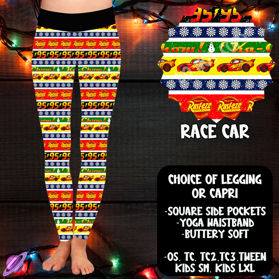 RACE CAR-BOTTOMS-XMAS SWEATER PREORDER-9/27
