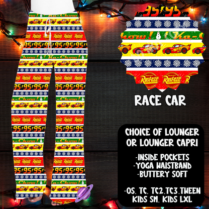 RACE CAR-BOTTOMS-XMAS SWEATER PREORDER-9/27