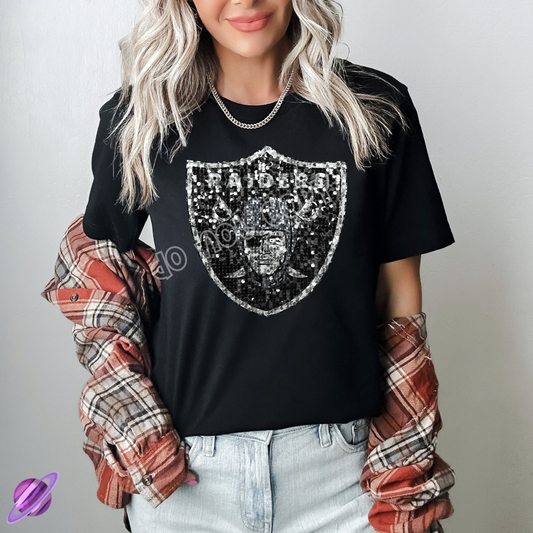 RAID SEQUIN FB UNISEX TEE ADULTS/KIDS