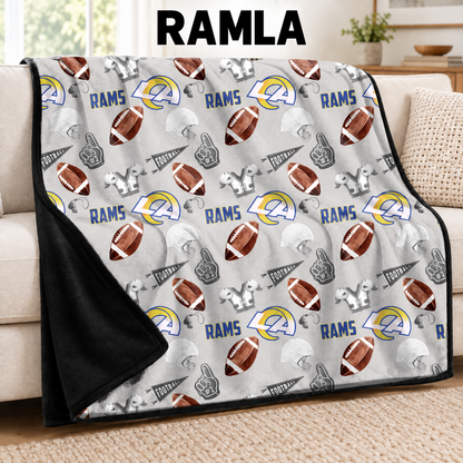 RAMLA-FOOTBALL SOFT BLACK THROW-PREORDER CLOSING 9/30