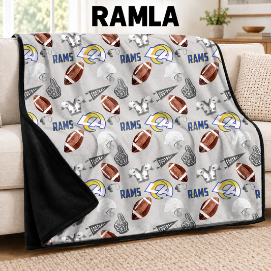 RAMLA-FOOTBALL SOFT BLACK THROW-PREORDER CLOSING 9/30