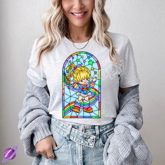 RB- STAINED GLASS -UNISEX TEE ADULTS/KIDS