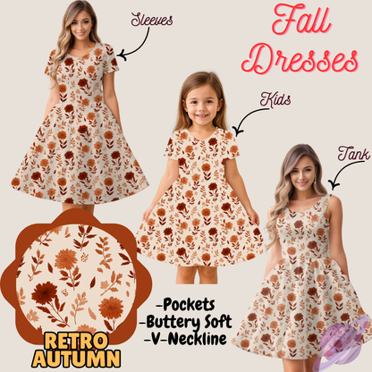 RETRO AUTUMN- FALL DRESS PREORDER- CLOSING 9/12