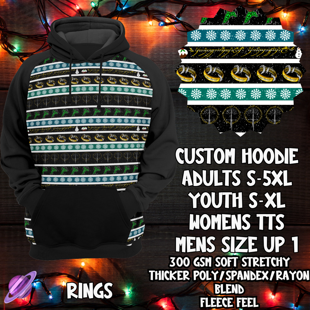 RINGS-HOODIE-XMAS SWEATER PREORDER-9/27