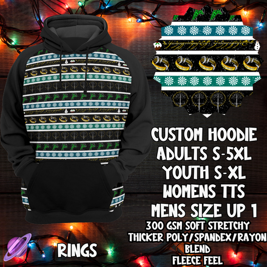 RINGS-HOODIE-XMAS SWEATER PREORDER-9/27