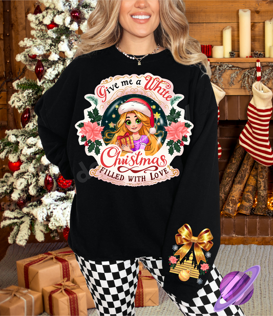 RAPUNZ- CREWNECK SWEATSHIRT  W/ SLEEVE PRINT