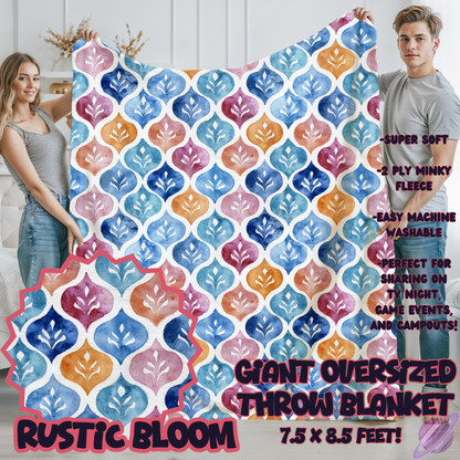 RUSTIC BLOOM-OVERSIZED THROW 14-PREORDER CLOSING 10/8
