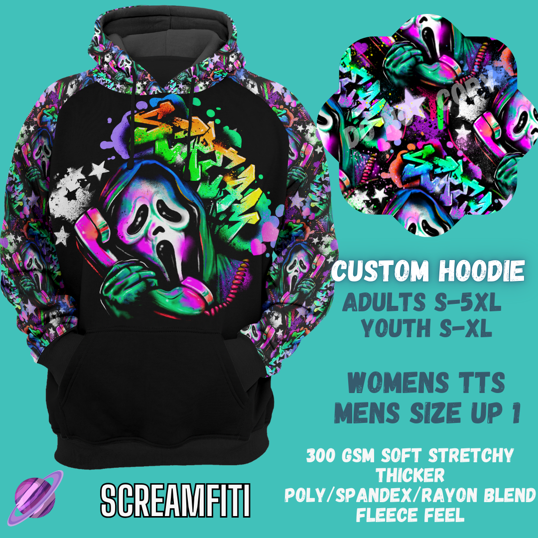 SCREAMFITI HOODIE-OUTFIT RUN PREORDER CLOSING 1/10