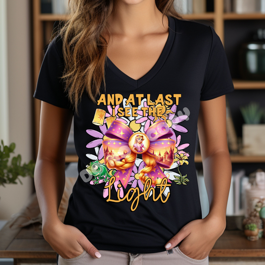 SEE LIGHT BOW - BOW RUN- V NECK TEE/TANK TOP