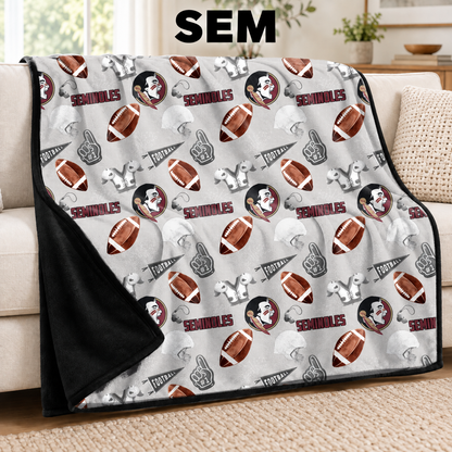 SEM-FOOTBALL SOFT BLACK THROW-PREORDER CLOSING 9/30