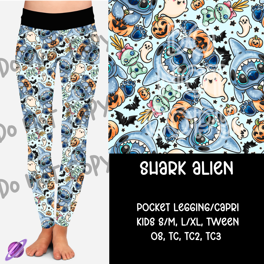 SHARK ALIEN - B97 - LEGGING/CAPRI PREORDER CLOSING 8/28