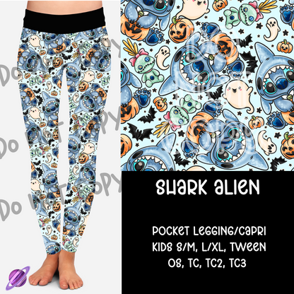 SHARK ALIEN - B97 - LEGGING/CAPRI PREORDER CLOSING 8/28