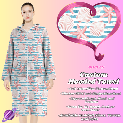 SHELLS- HOODED TOWEL- PREORDER CLOSING 4/27