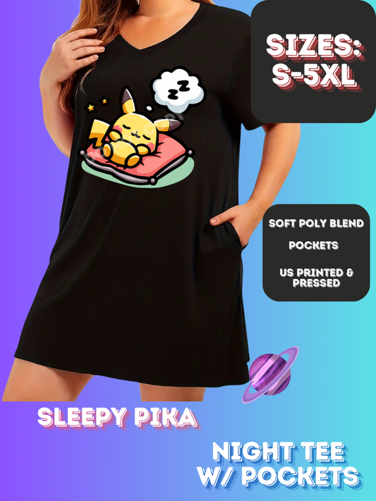 SLEEPY PIKA -SLEEP SHIRT-PREORDER CLOSING 11/21