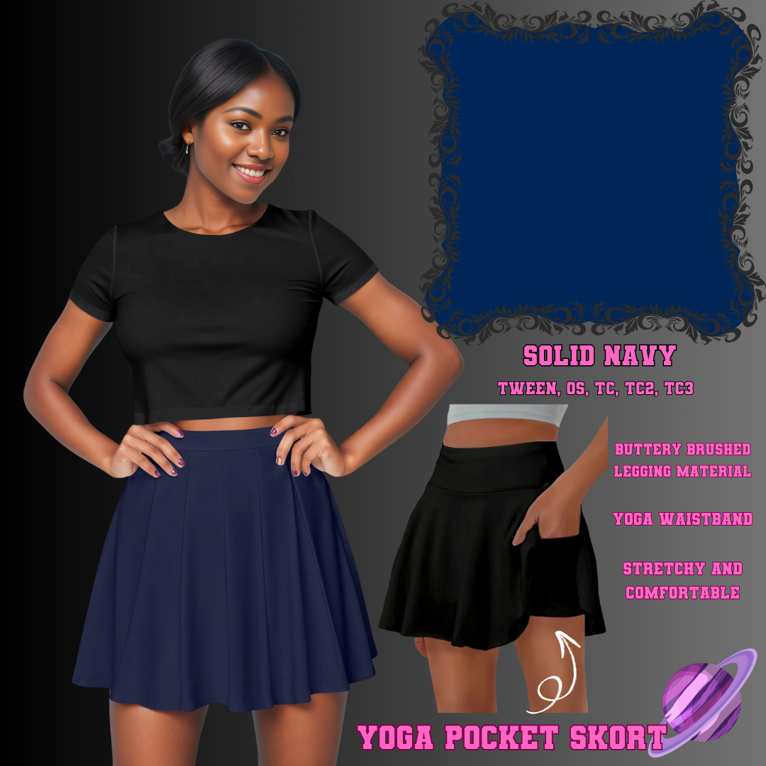 SOLID NAVY -SKORT 4 PREORDER CLOSING 2/13