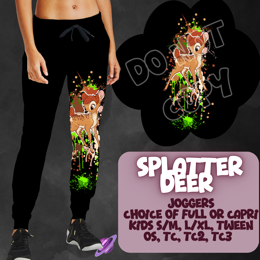 SPLATTER DEER - 4 STYLES OF BOTTOMS-PREORDER CLOSING 1/21