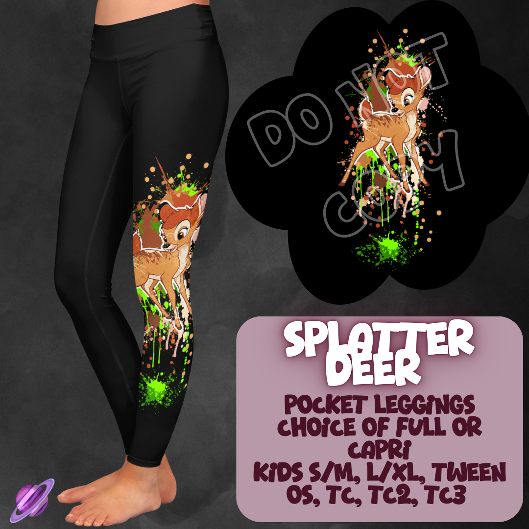 SPLATTER DEER - 4 STYLES OF BOTTOMS-PREORDER CLOSING 1/21