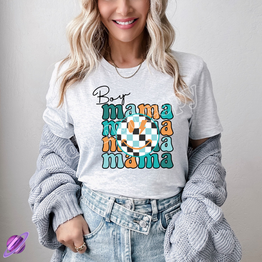 Boy Mama Smiley Tee