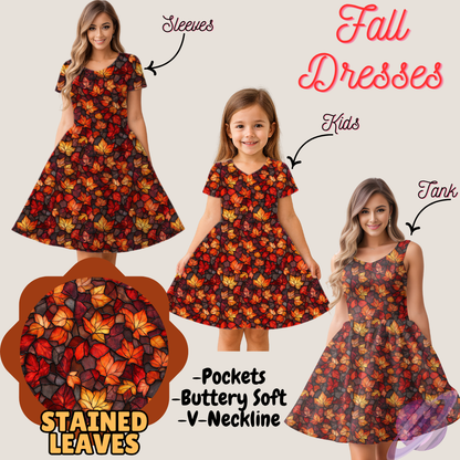 STAINED LEAVES- FALL DRESS PREORDER- CLOSING 9/12