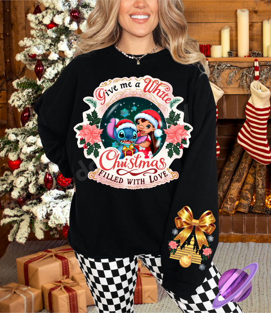 ALIEN EXPERI- CREWNECK SWEATSHIRT  W/ SLEEVE PRINT
