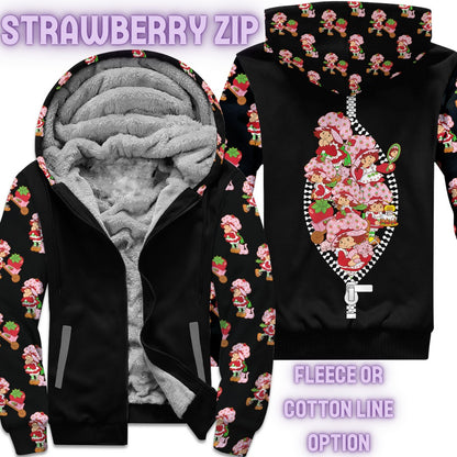 JACKET RUN 14-STRAWBERRY ZIP-FLEECE OR COTTON LINER-PREORDER CLOSING 12/16